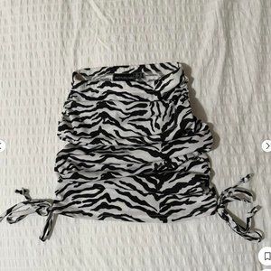 zebra print skirt